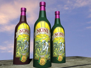 noni botella 3D